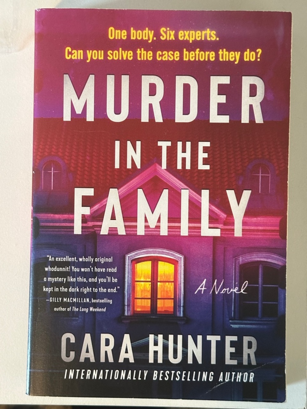 Murder in the Family by Cara Hunter - Purple & Pink Paperback